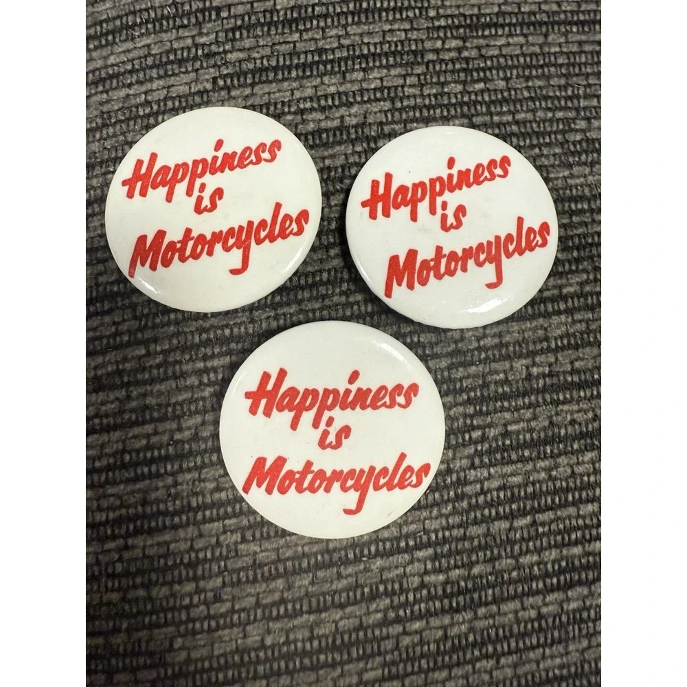 Vintage Motorcycle Pins Set Of 3  ( 2
